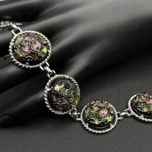 Vintage Sarah Coventry Northern Lights Bracelet Chunky Signed Designer Jewelry